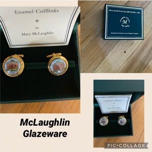 NEW Mary McLaughlin Glazeware Cufflinks